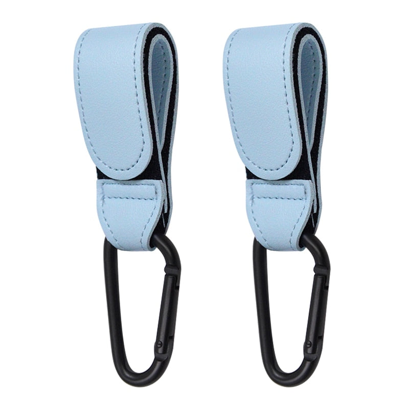 1&2 PC Leather Baby Bag Stroller Hook