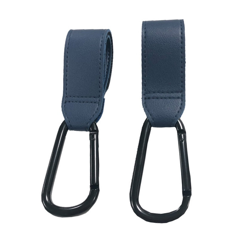 1&2 PC Leather Baby Bag Stroller Hook