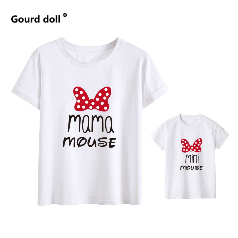 Family T-Shirts for Mama Mouse and Mini Mouse!