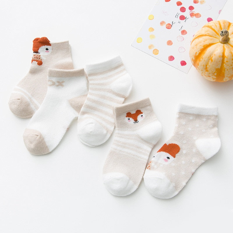 5 Pair 0-2Y Infant Socks