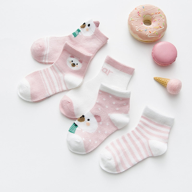 5 Pair 0-2Y Infant Socks