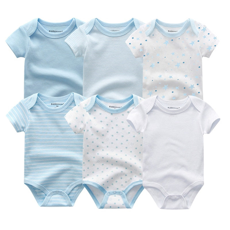 Boys Newborn-12M Clothes 6Pc Bodysuits