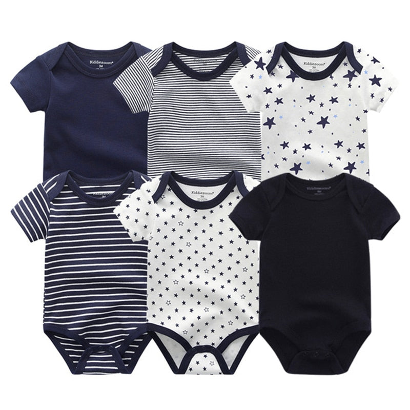 Boys Newborn-12M Clothes 6Pc Bodysuits