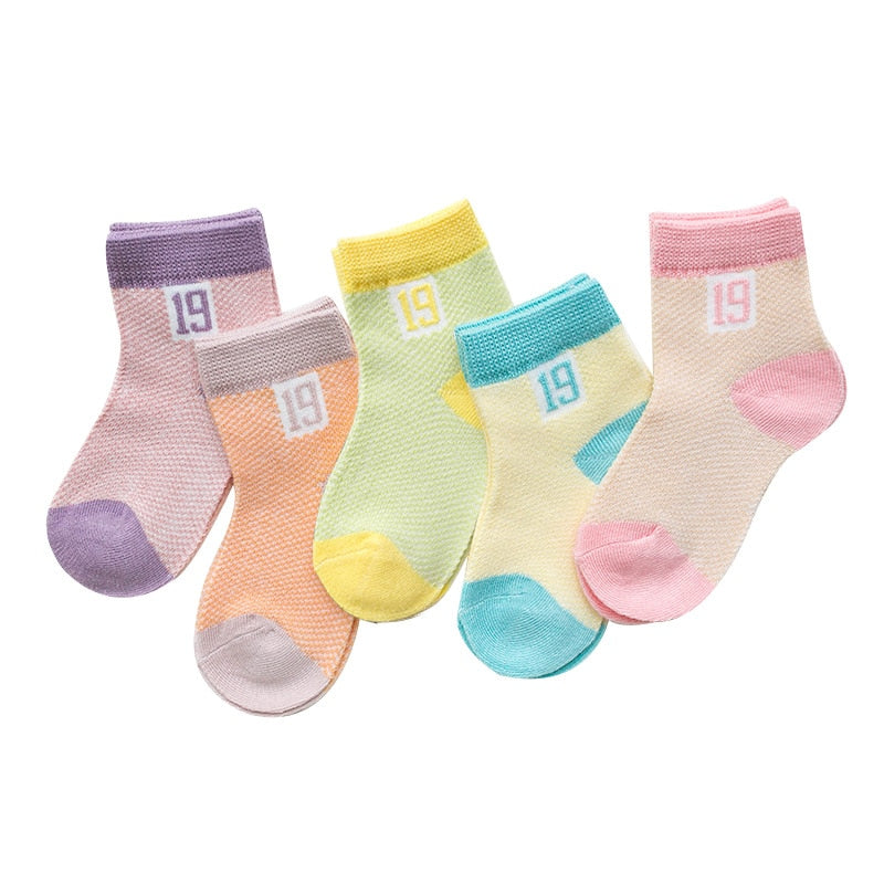 5 Pair 0-2Y Infant Socks