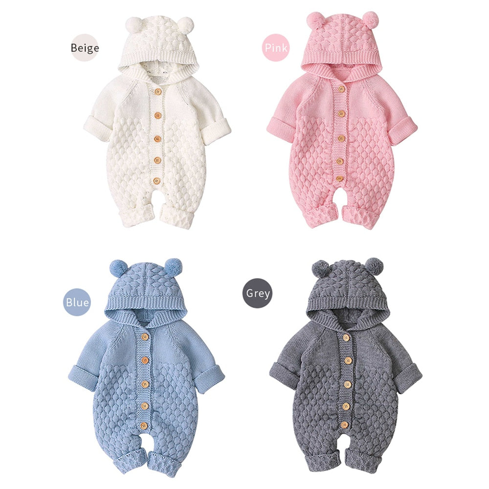 Newborn Bear Ear Onsie Sweater