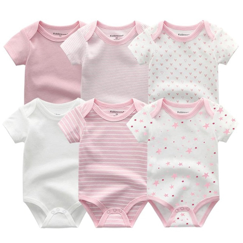 Girls Newborn-12M Clothes 6Pc Bodysuits