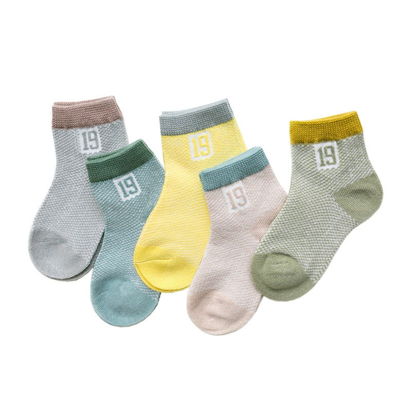 5 Pair 0-2Y Infant Socks