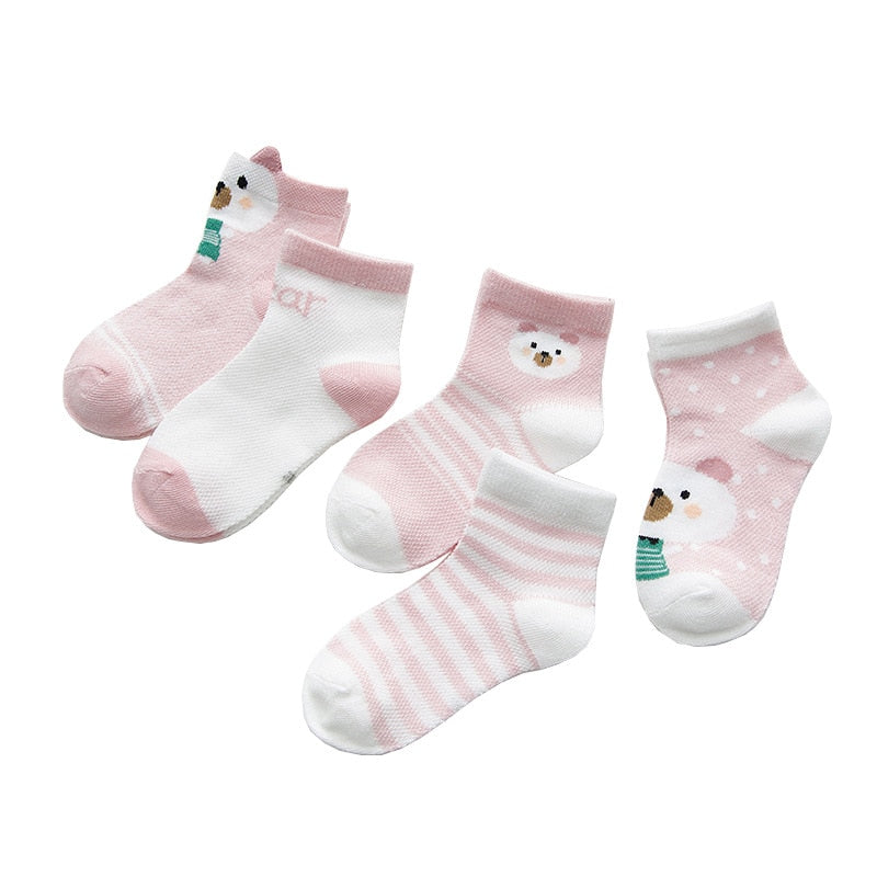 5 Pair 0-2Y Infant Socks