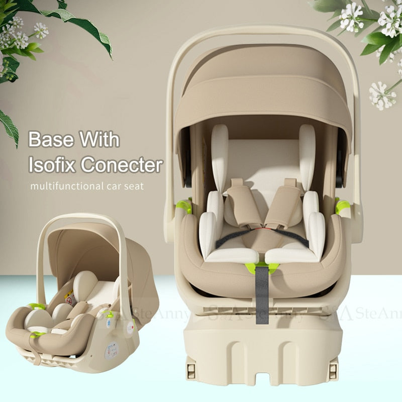 Newborn Car Seat with ISOFIX Connector Base