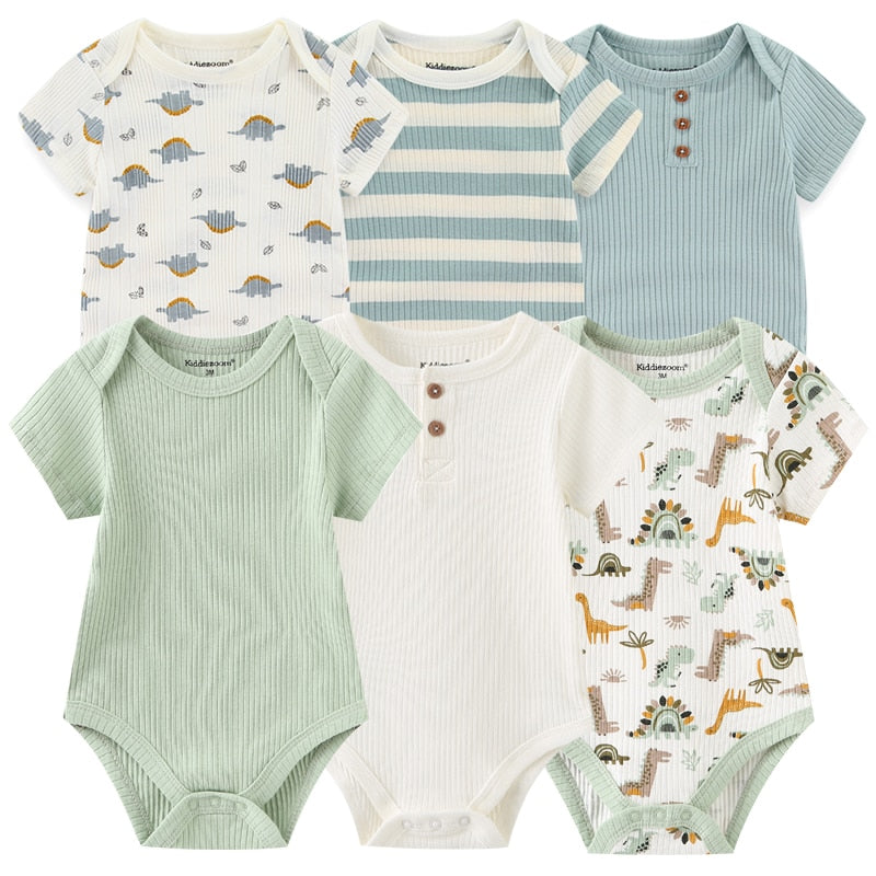 Boys Newborn-12M Clothes 6Pc Bodysuits