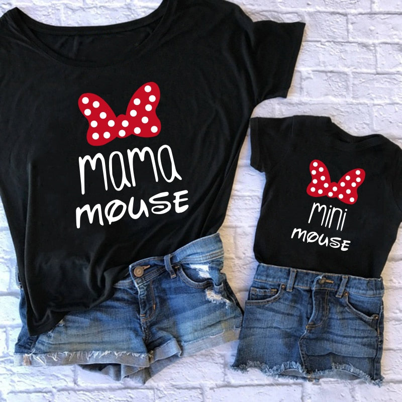 Family T-Shirts for Mama Mouse and Mini Mouse!