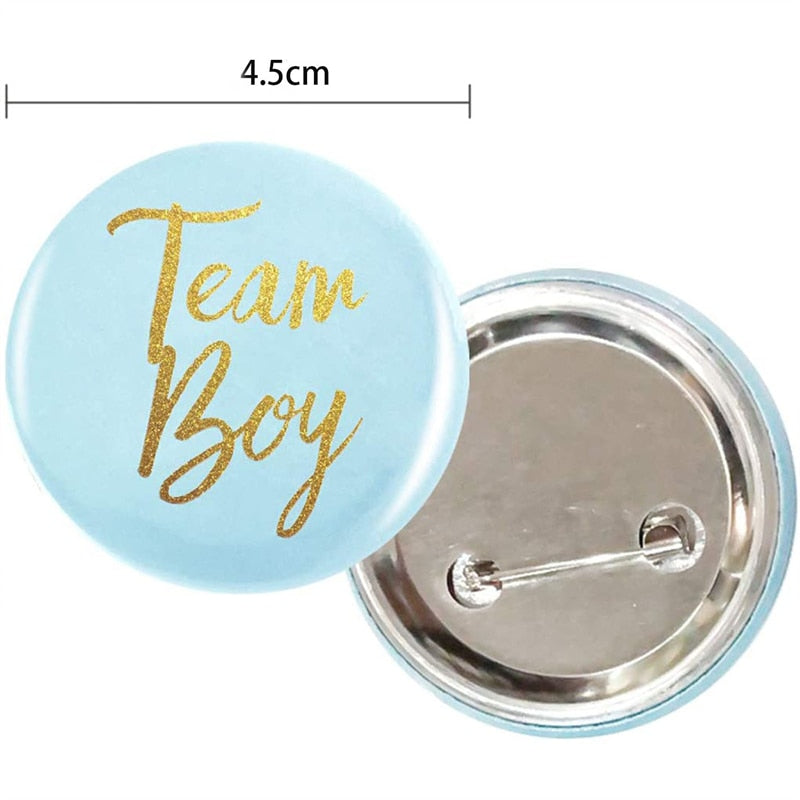 6pcs Boys Gender Reveal Blue Team