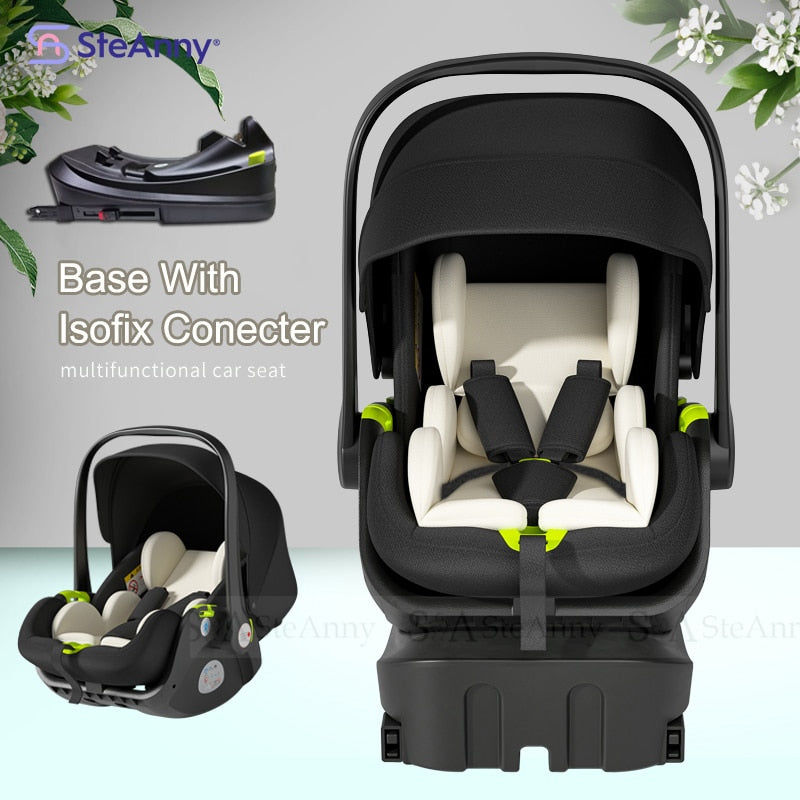 Newborn Car Seat with ISOFIX Connector Base